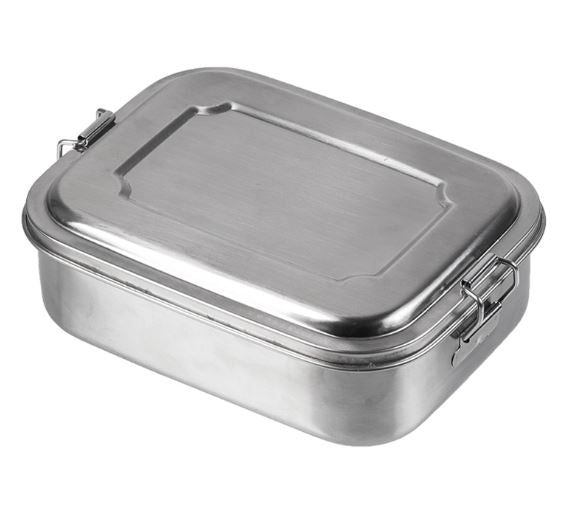 Mil-Tec Luchbox Stainless Steel 18x14x6,5cm