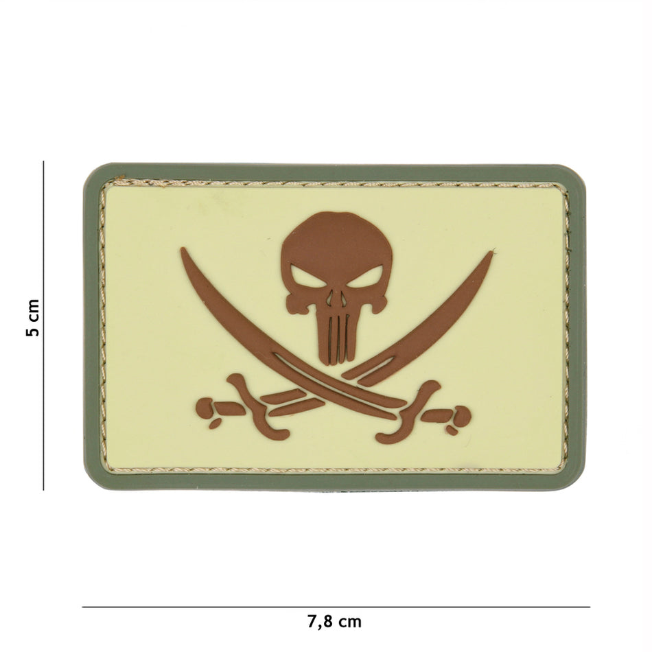 PVC punisher pirate Patch