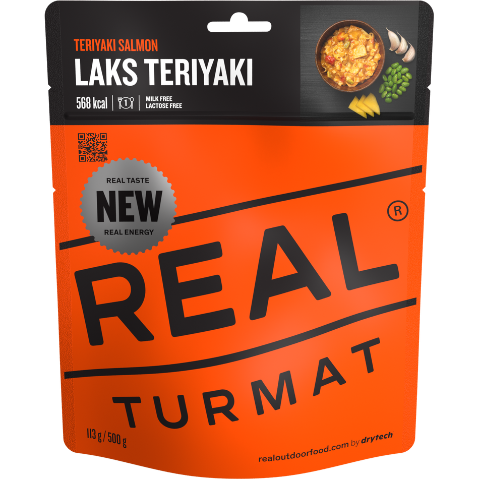 REAL On the Go Turmat Teriyaki Salmon - Outdoor Fertiggericht
