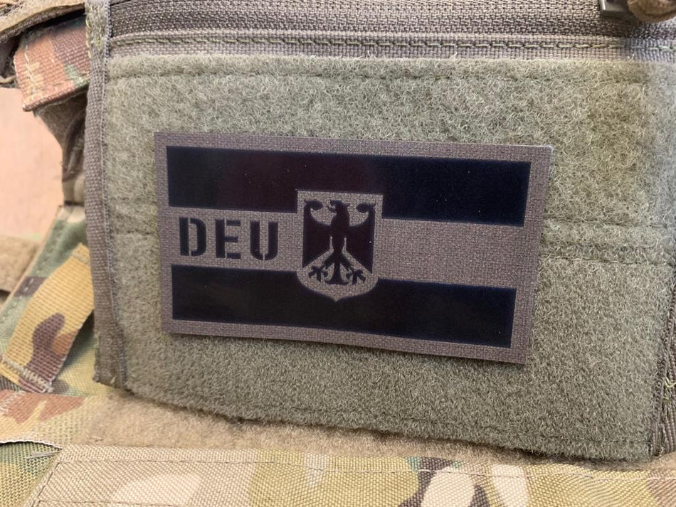 DEU Deutschland Lasercut Flagge Infrarot IR Patch