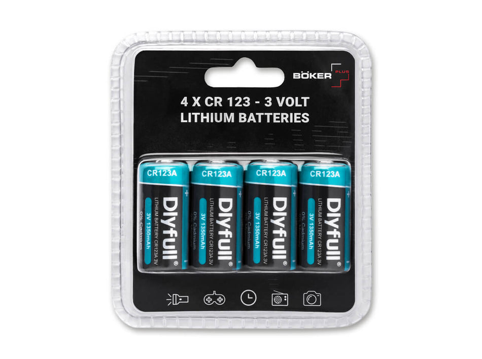 Böker Plus Batterie-Set 4 x CR123