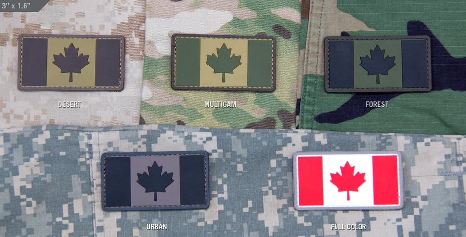 Mil Spec Monkey Patch Canadian Flag PVC