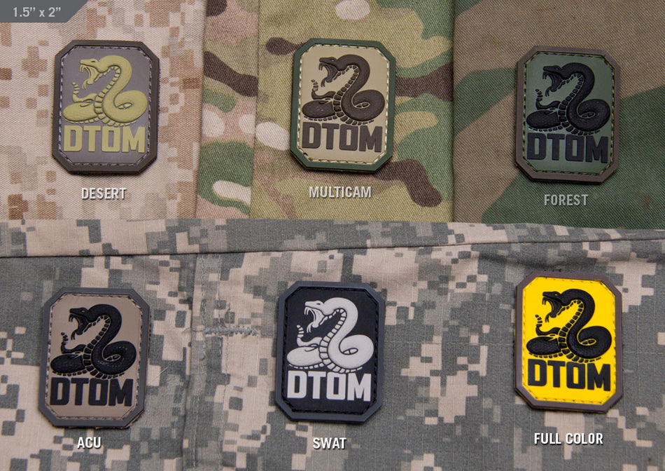 Mil Spec Monkey Patch DTOM PVC
