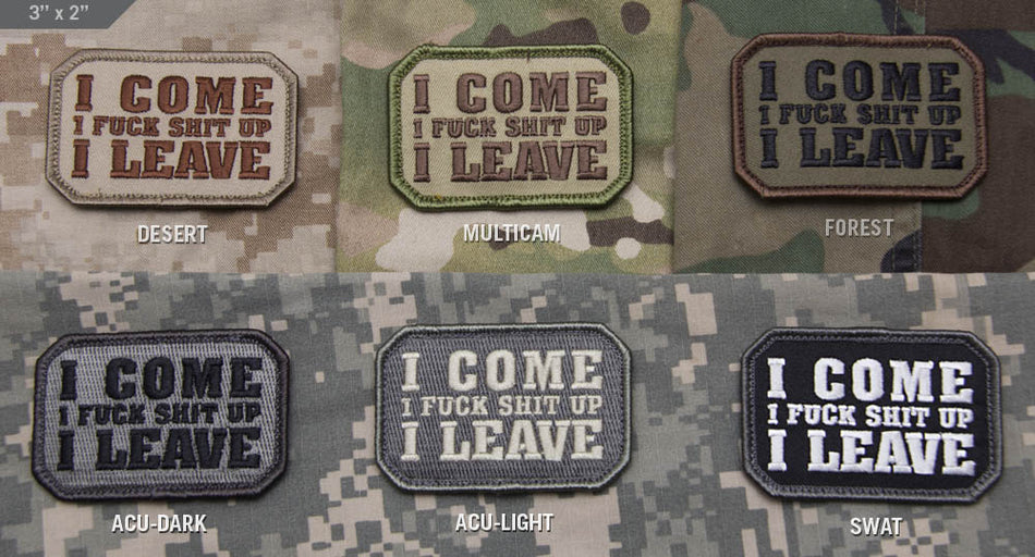 Mil Spec Monkey Patch I Come i fuck shit up