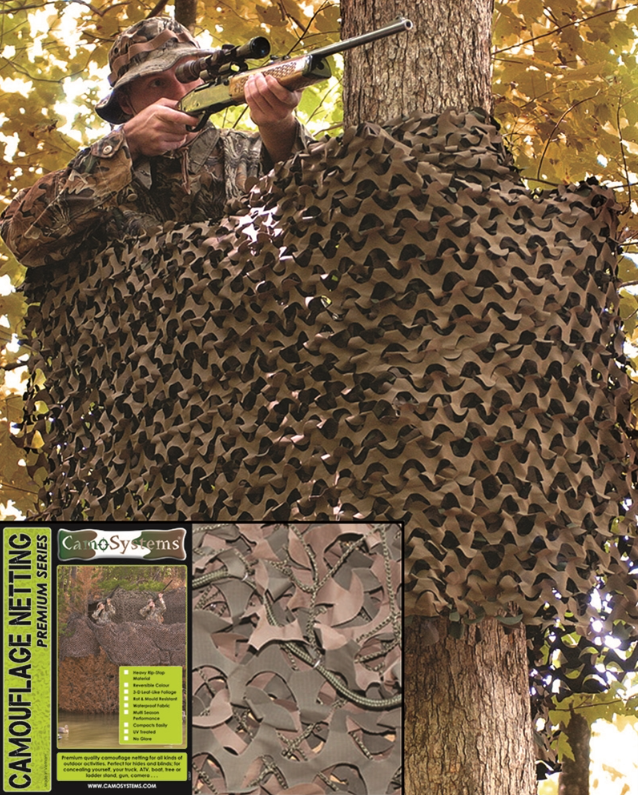 Basic Mil 3,0 x 3,0m Tarnnetz Woodland