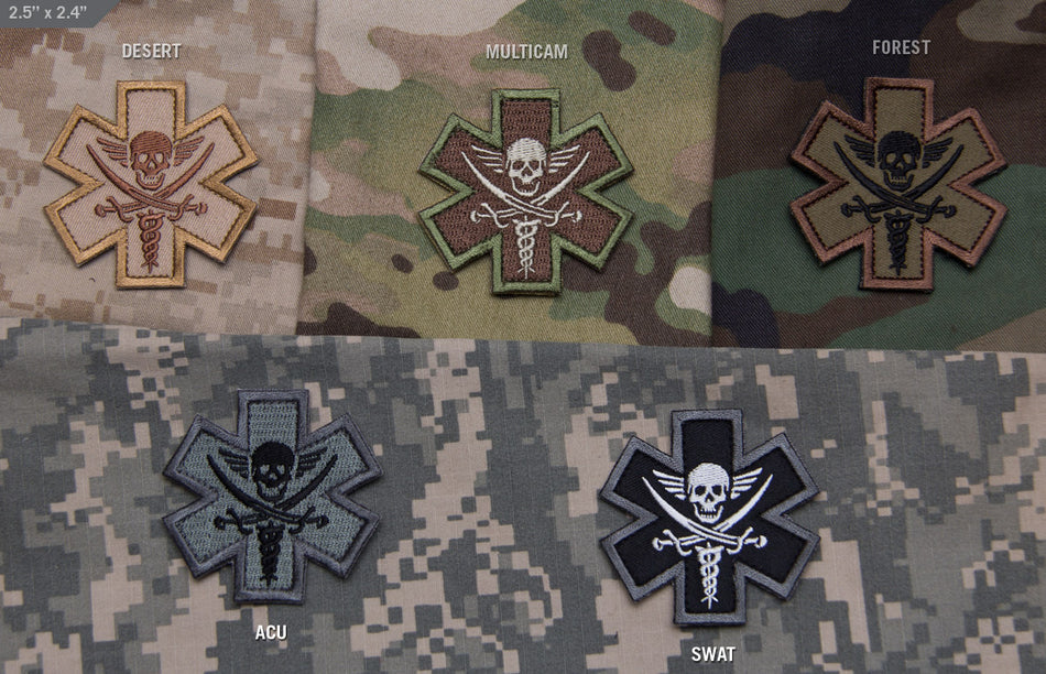 Mil Spec Monkey Patch Tactical Medic Pirate
